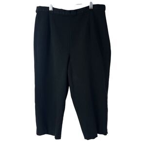 L.L. Bean Cropped Black Denim Stretch Jeans Size Petite 12